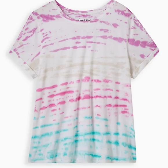 🔷LOVESICK ROLL-CUFF TEE - COTTON TIE-DYE - Picture 5 of 6